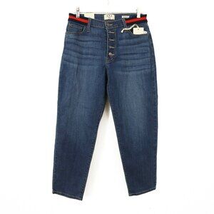 LTJ Nordstrom Modena Jeans 29 Straight High Rise Button Fly Blue NEW Tag B54